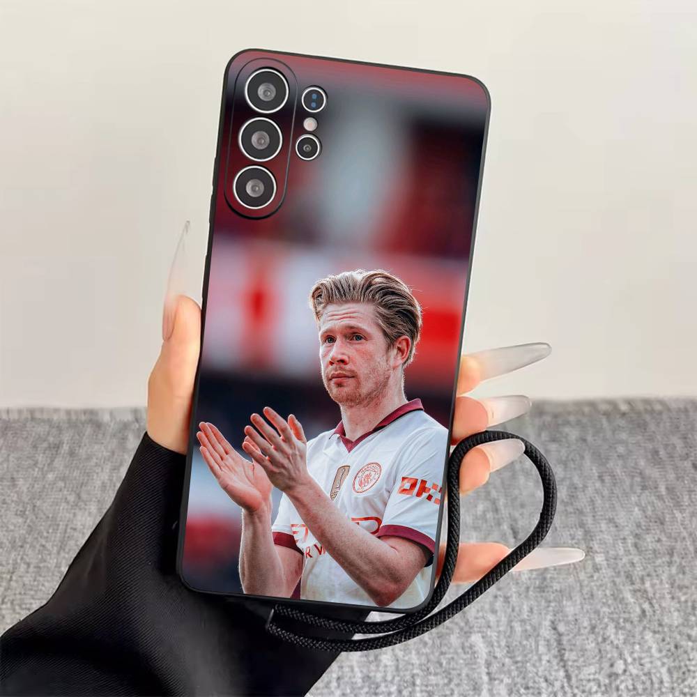 

K-Kevin de Bruyne Phone Case Black Silicone Soft For Samsung S25,S24,S21,S22,S23,S30,Ultra,S20,Plus,Fe,Lite Samsung S25ULTRA