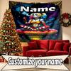 Custom Name Personalized Superhero Print Tapestry, Wall Art Decor, Bedroom, Dorm, Apartment, LivingRoom, Party Backdrop, Gift for Birthday