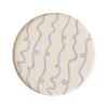 Round Plaid Hard Diatom Mud Coffee Tea Coaster Thermal Insulation Pad Office Non-slip Absorbent Pad
