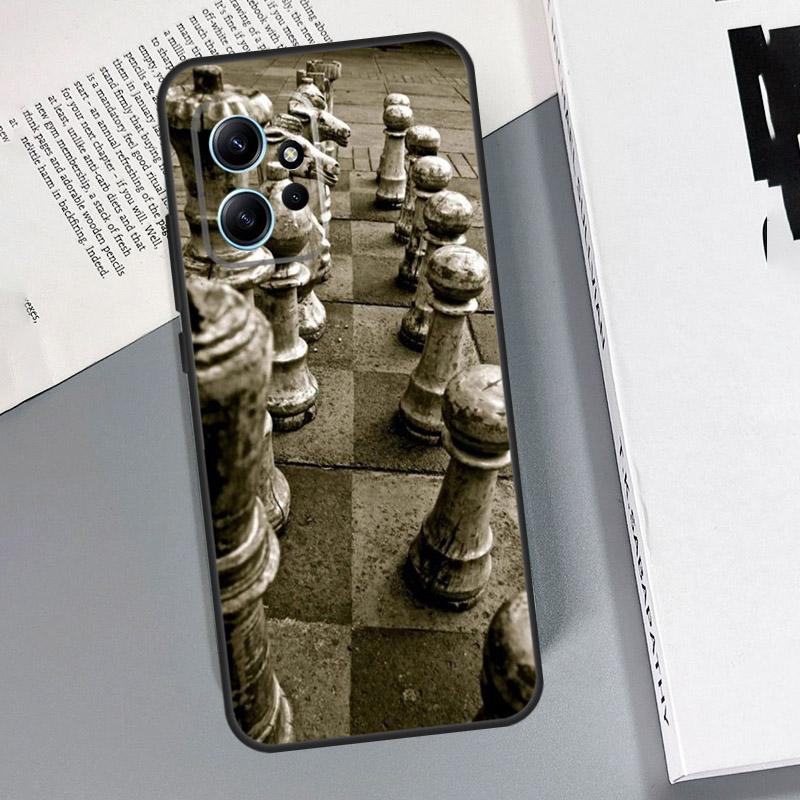 Chess Board Dark Horse Case For Xiaomi Redmi Note 12 11 10 8 9 Pro Note 12S 11S 10S 9S Redmi 12 9C 10C 12C Coque