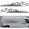 Wilove 2 Stück Bergwald Grafik Vinyl Autoaufkleber Auto Karosserie Dekorationsaufkleber für LKW Fenster Stoßstange Tür Kajak Aufkleber (Neues Upgrade Große Größe: