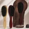 Natural Wood Hair Brush For Sensitive Scalp Gentle Voluminous Hair Anti Static Portable