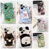For Realme GT 7 5G 6.78" Case RMX5061 Cartoon Panda New Flower Collection Soft Silicon Cover For Oppo Realme GT7 5G Phone Shell