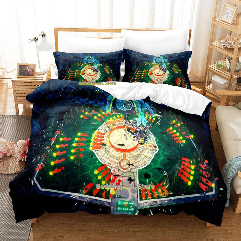 Comforter Cult Of The Lamb Bedding Set Single Twin Full Queen King Size Bed Set Adult Kid Bedroom Duvet Set Print Anime Bed