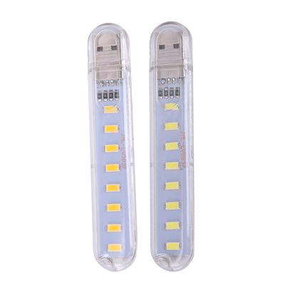 Mini LED portabil 5V 8 LED-uri USB iluminat computer lampă mobilă de alimentare lumină de noapte