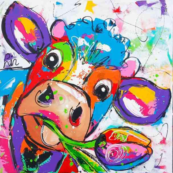 5d Diamond Painting Color Cow Chicken Ostrich Butterfly Picture Full Diamond Rhinestone Embroidery