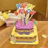 Handmade 3D Birthday Cake Puzzle - DIY Model Gift