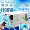 1100W 460x255x230mm Use 24-hour Timer 2 Gear Lighting LED Control Panel with Remote Cold/Heat Dual Portable Air Conditioner