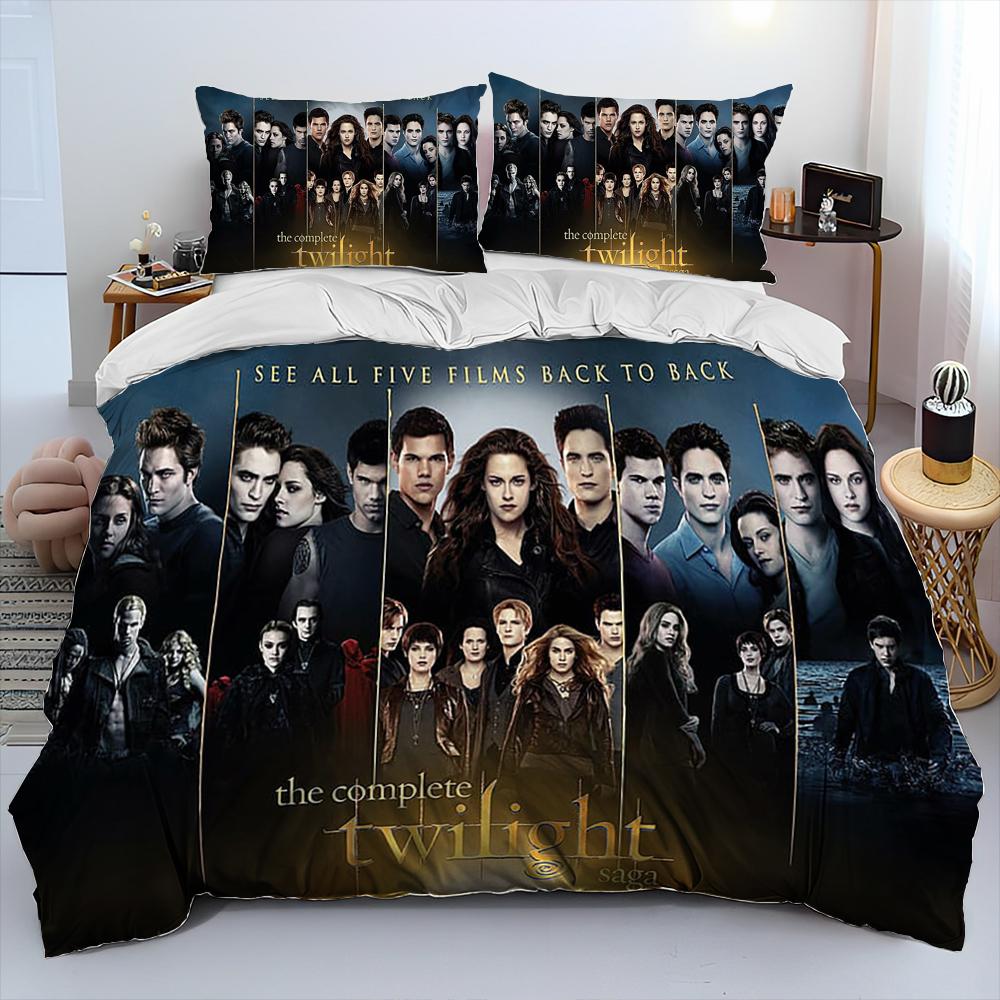 Comforter 3D The Twilight Saga Hd Printed Comforter Bedding Set Bed Set King Queen Size Bedding Set Kid