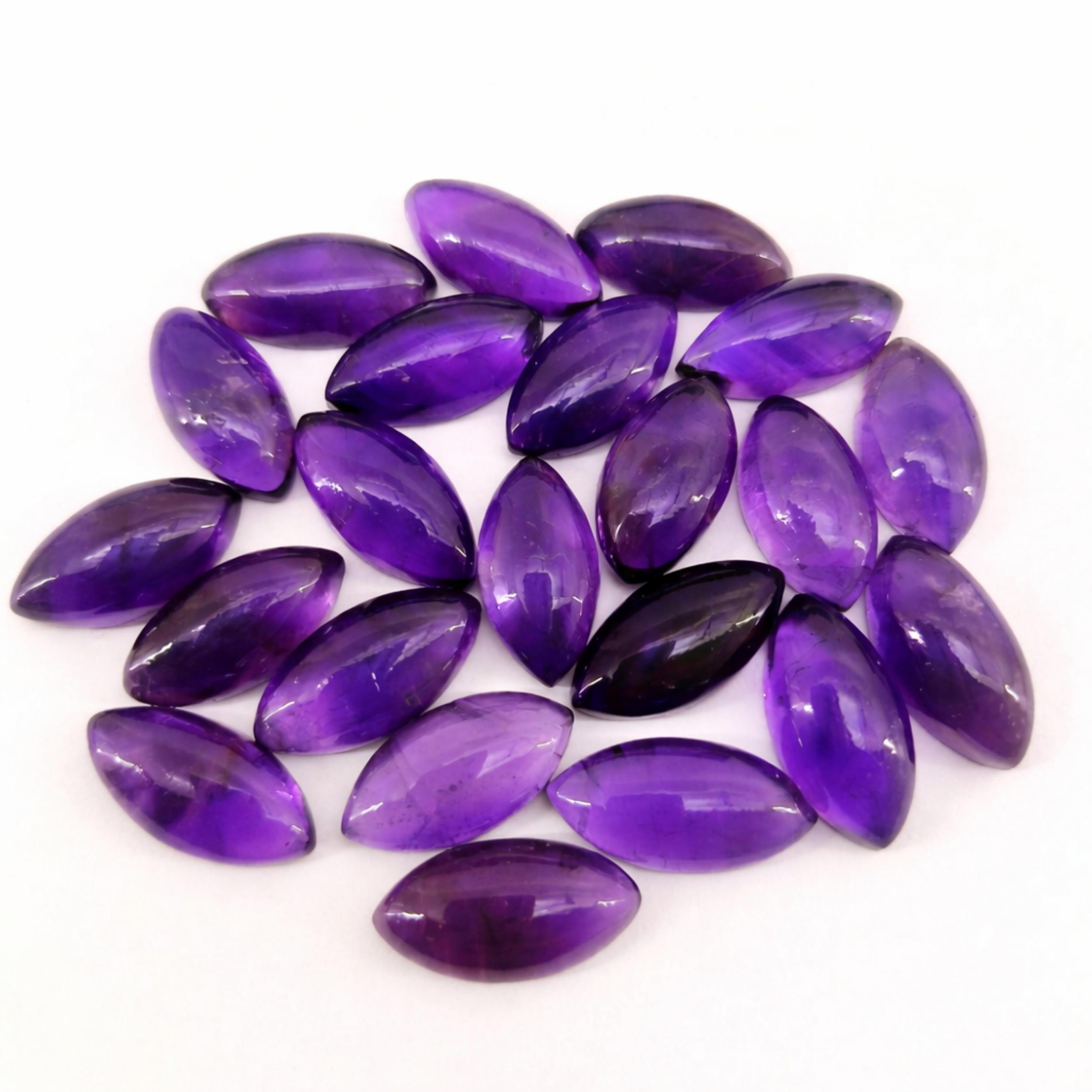 

Marquise Shape Amethyst Cabochons Lot 22x14mm – Purple Amethyst Gemstones for Jewelry Making 1 Piece фиолетовый