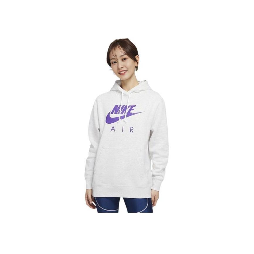 

Nike Женские толстовки с капюшоном свободного кроя с логотипом белого цвета DA3192-066 L