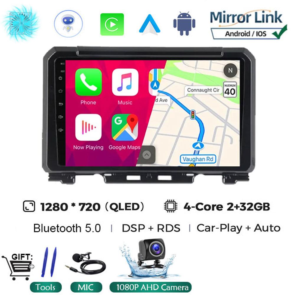 

9-дюймовый Android 14 для Suzuki Jimny JB64 JB74 2018 - 2020 Мультимедийный видеоплеер Автомагнитола Стерео GPS-навигация CarPlay