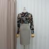 Style Latte Women H Line stretcH Midi Skirt Basic Winter Suit Skirt