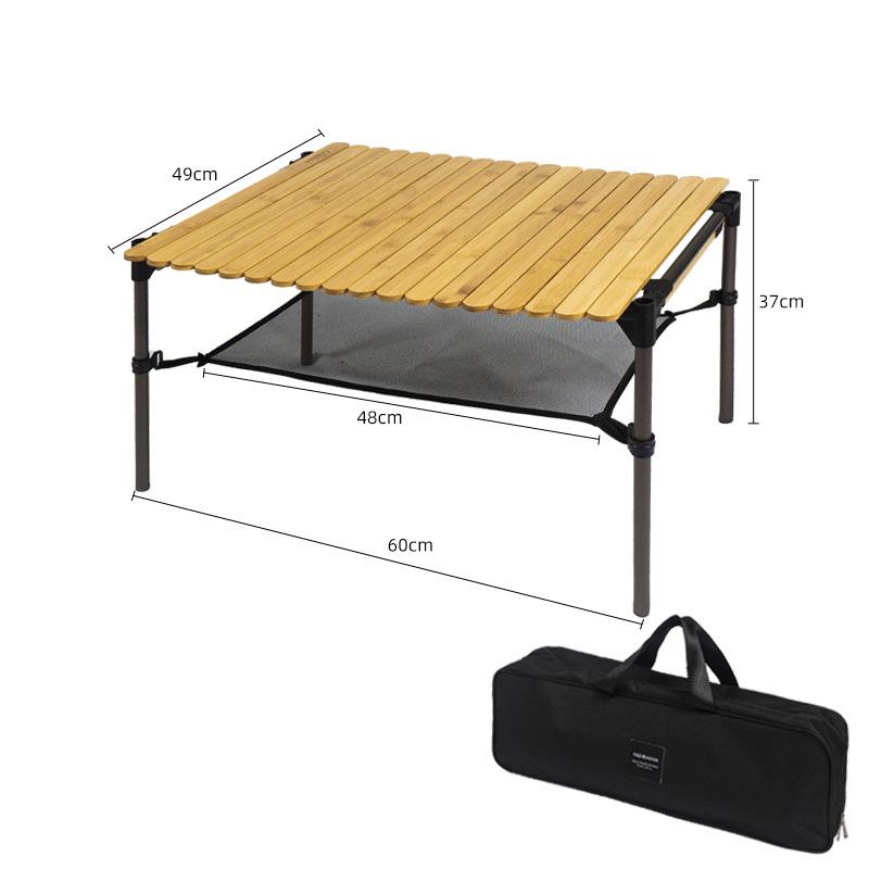 NOBANA Portable RV Folding Table: Outdoor Camping Kitchen & BBQ Picnic Storage Rack