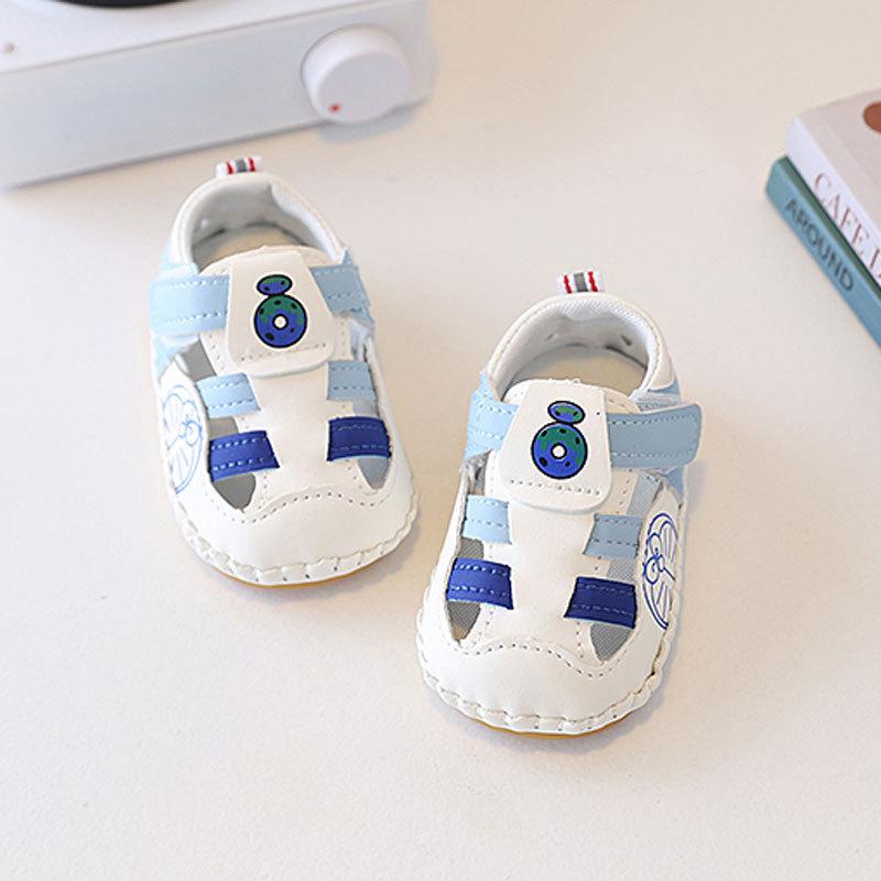 Baby Toddler Summer Shoes With Soft Sole And Breathable Synthetic Leather For Kids
