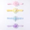 New baby head flower, cute and comfortable mesh star baby elastic headgear, children's hair accessories head