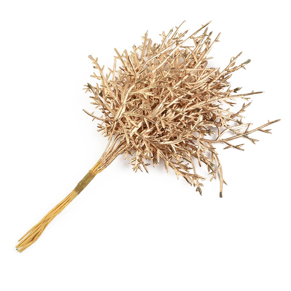 

Модернизированный рождественский венок, декор 10 шт., искусственные цветы, сосновые листья, ветка, растение Golden