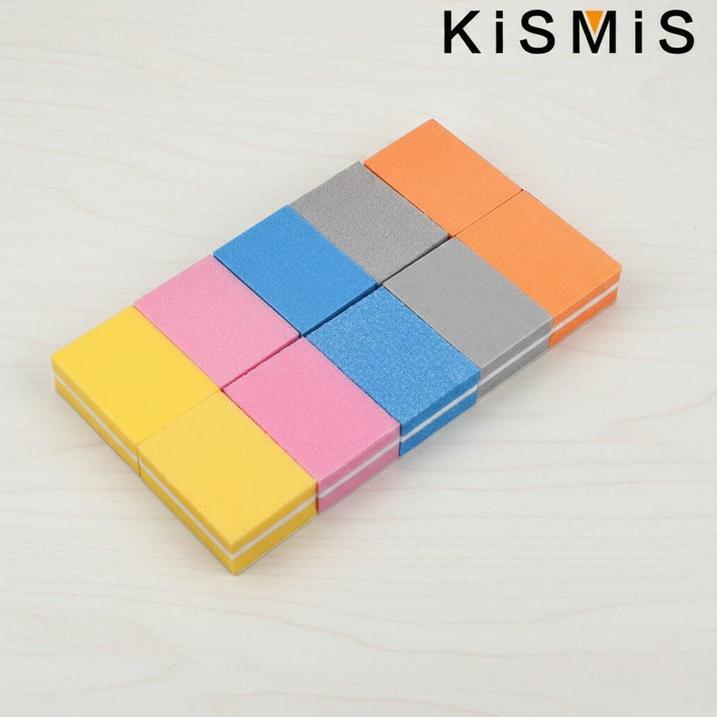 10Pcs Double Sided Mini Sanding Sponge Nail Files Professional Manicure Tools Acrylic Nail Care Kit Nail Art Supplies