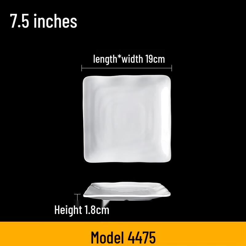 Ru Han Melamine Square Dinner Plate Set (10-pack)