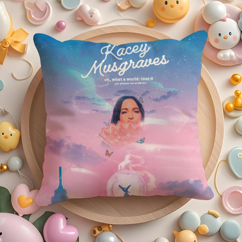 K-Kacey Musgraves Singer Cushion Cover Home & Car Multi-Scene Pillow Cover - Reversible, Soft & Durable for Daily Use