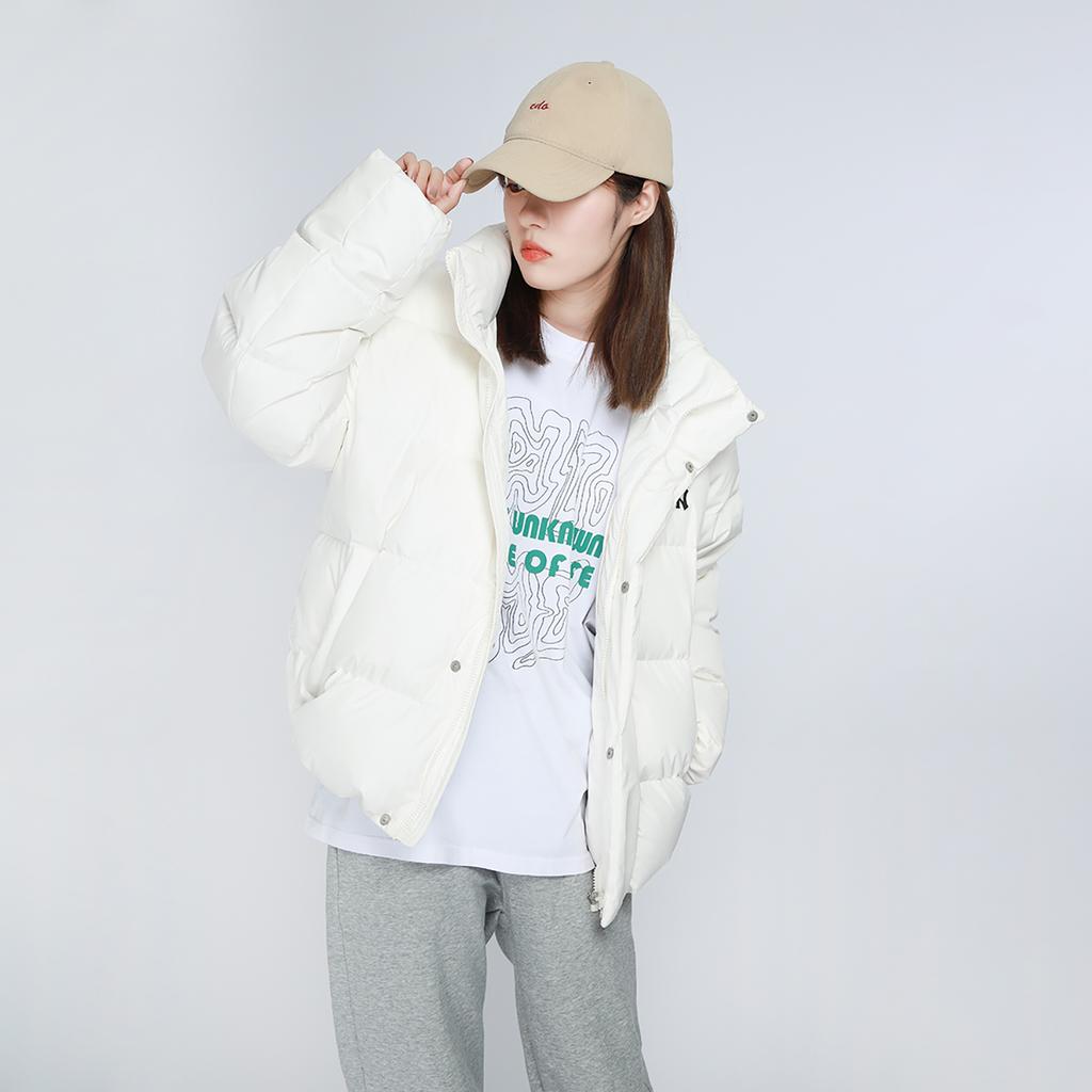 New MLB Mlb Base Logo Down Jacket Unisex White 3ADJB0416-50IVS