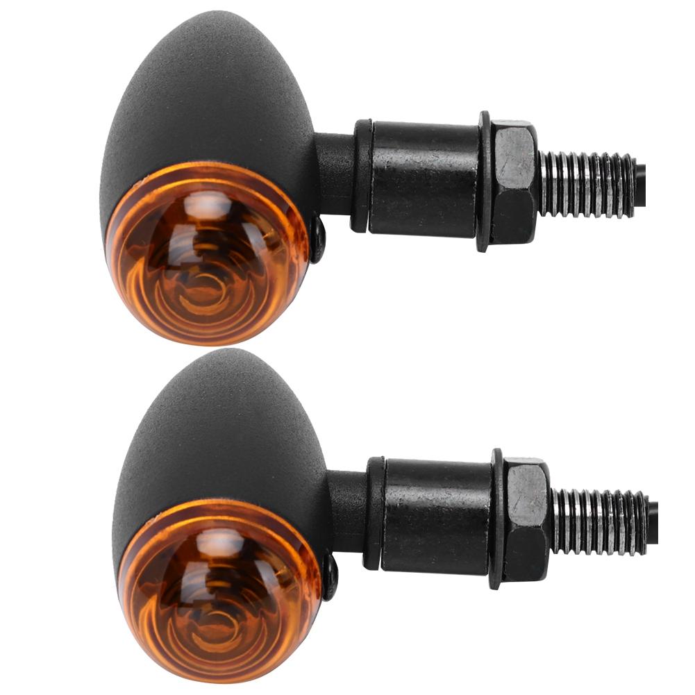 Motorcycle Waterproof Turn Signal Light Indicator Lamp Modification Accessory (Black)