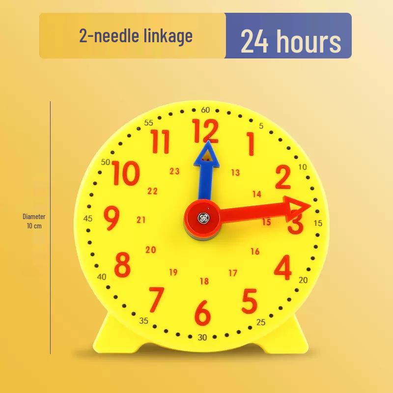 Montessori Math Clock for Kids: Time Recognition Teaching Aids for First Grade Learning