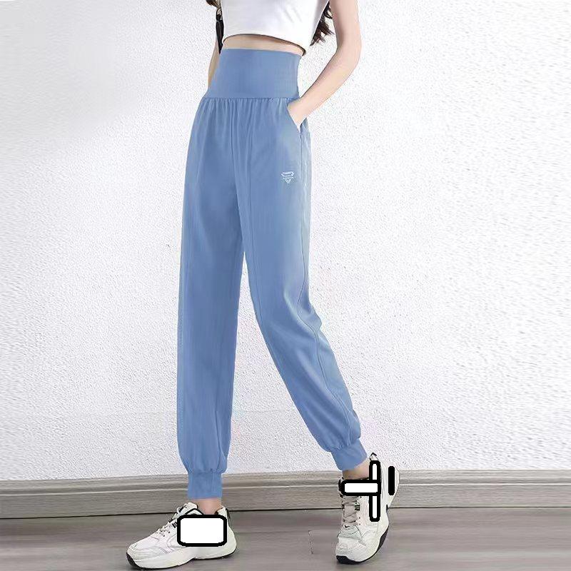 Dámské rychleschnoucí joggerové kalhoty na jógu s vysokým pasem pro celoroční pohodlí, šikmé kapsy, dlouhá délka, stylové sportovní