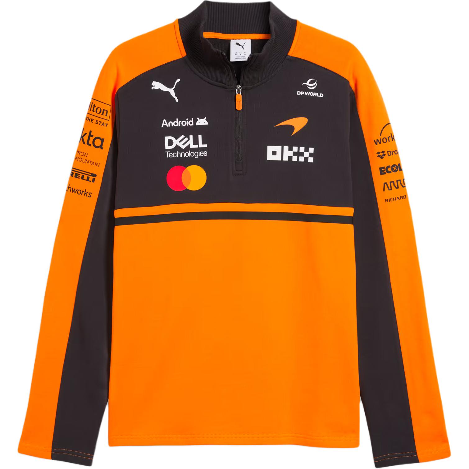 Puma X McLaren Racing Replica Stand Collar Pullover Long Sleeve Sweatshirt Men sweatshirt 713949-01 S