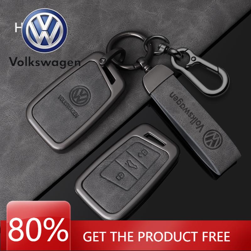 For VOLKSWAGEN Zinc Alloy Leather Car Key Cover For VW Volkswagen Magotan iguan MK2 Passat B8 CC Passat B8 Remote Fob Protector