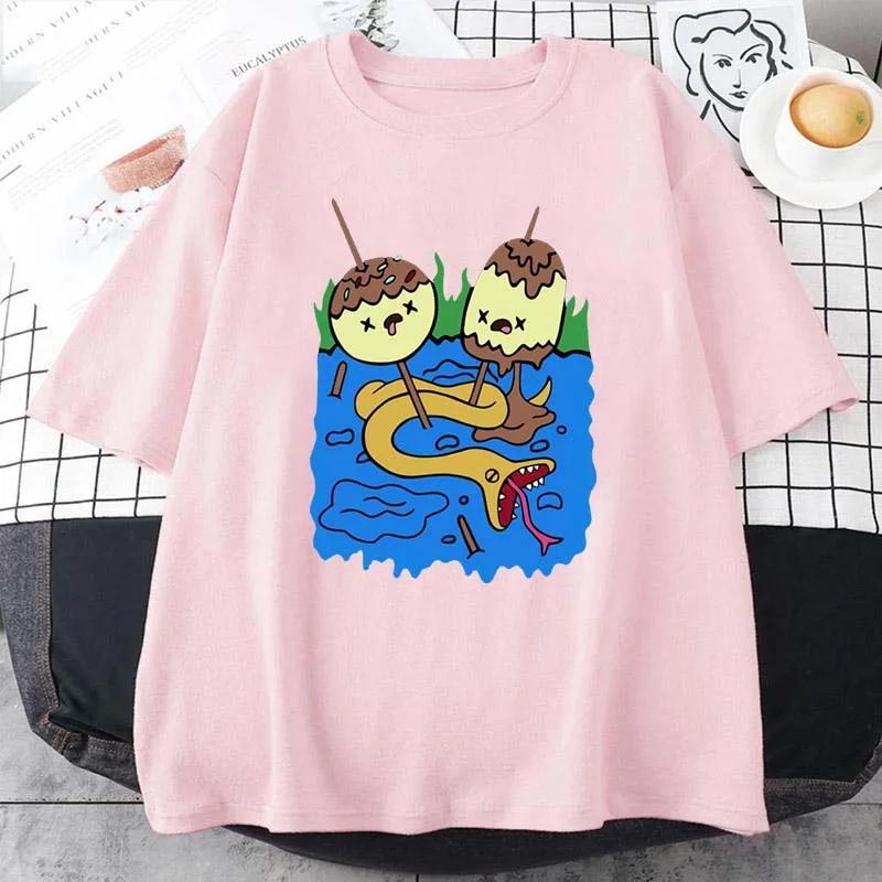 2024 Fashion Summer Men's Funny Marceline Gift Women's Clothing Rock Chewing Princess Casual T-Shirt Adventure Time T-shirt