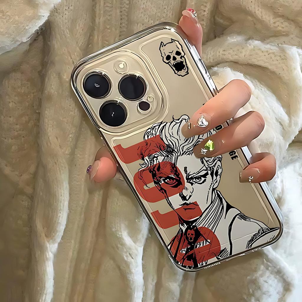 JoJo's Bizarre Adventure Handyhülle Für Samsung S26 S25 S24 S23 S22 S21 FE Note20 Note10 Plus Ultra Edge 5G Klare Weiche TPU Hülle