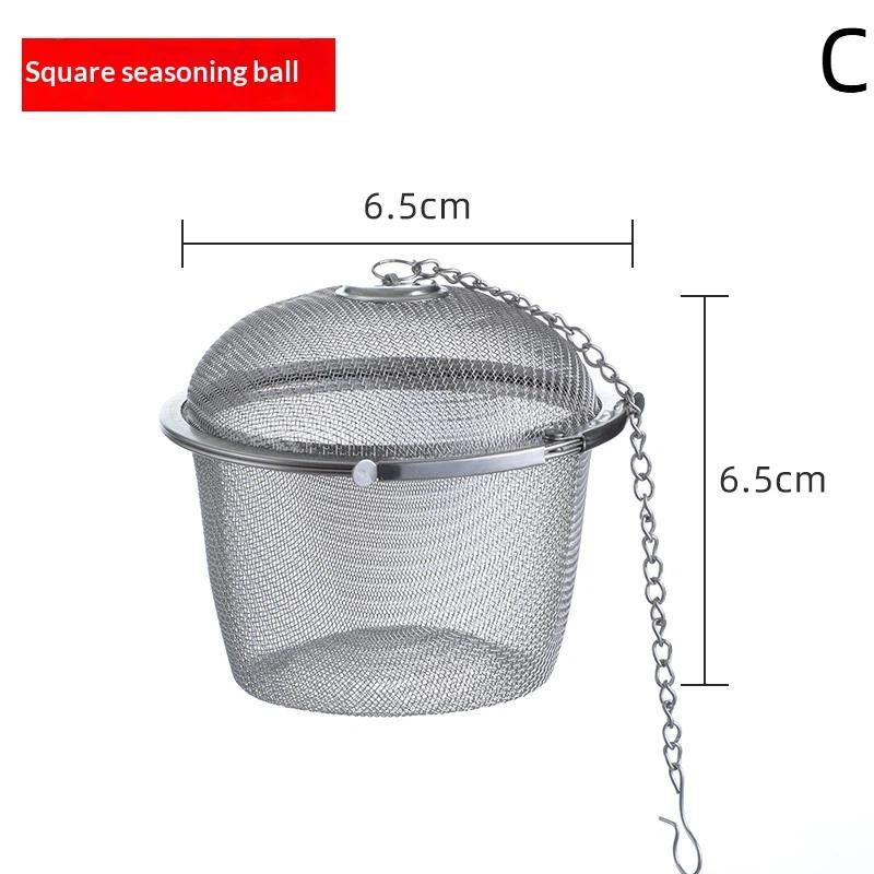 Stainless Steel Tea Infuser-Multiple Sizes Mesh Tea Strainers with Chain, Reusable Loose Leaf Tea Steepers for Teapots/Mugs