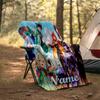 Pătură Personalizată cu Nume - Design cu Personaje Genshin Impact, Pătură pentru Canapea, Pat, Călătorii, Camping - Moale și Călduroasă, Cadou Minunat