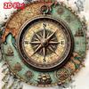 Classic Vintage Nautical Compass Metal Sign Durable IndoorOutdoor Decor an Ideal Gift for Seafaring Lovers