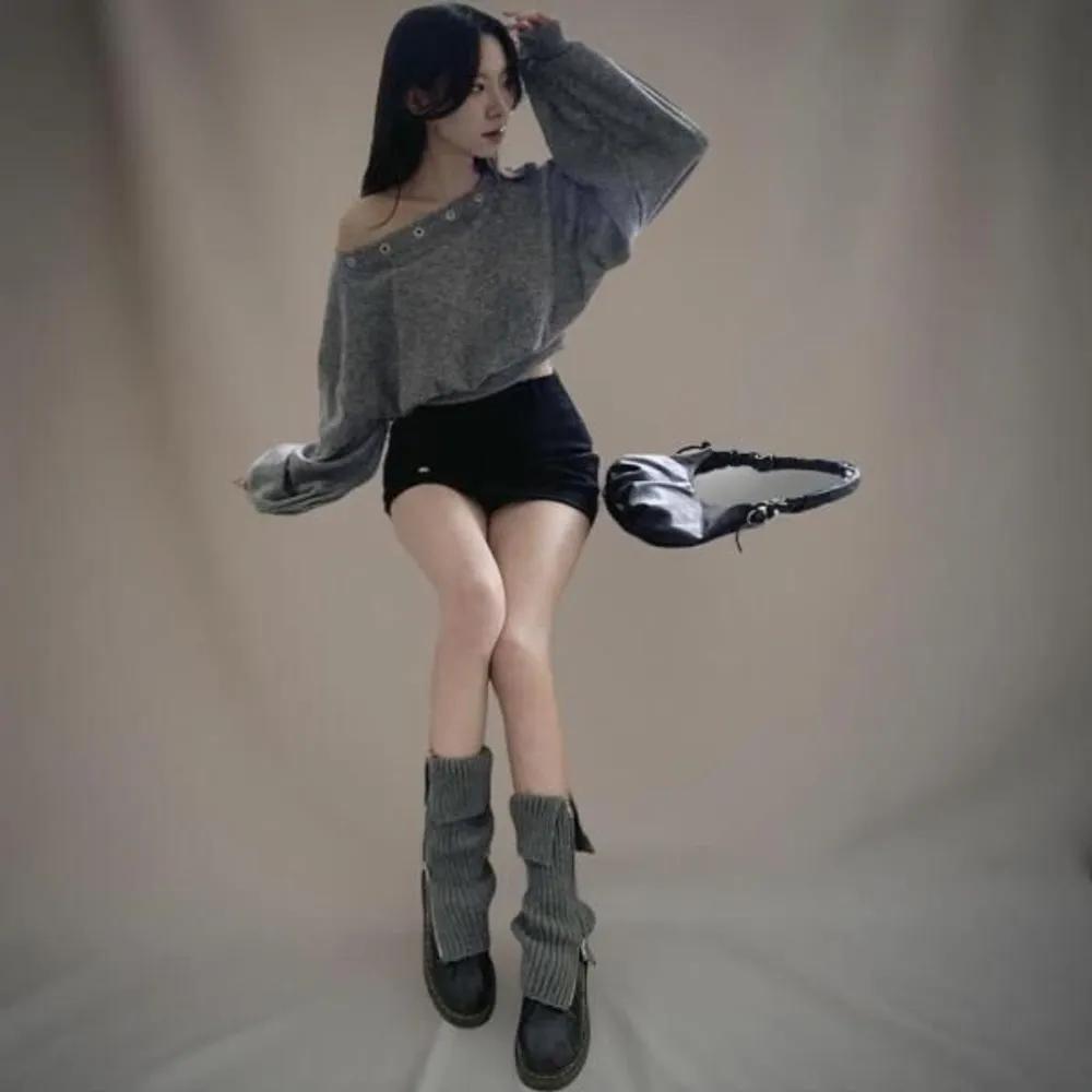Women s Ribbed Zipper Winter Leg Warmers FREE