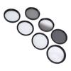 Camera Lens Filter Kit UV CPL ND8 Soft White Graduated Grey 10X Macro 6 Points Star Filter Set for Photography