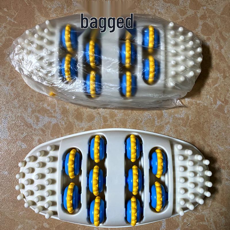 

Овальный 4-рядный роликовый массажер для ног для здоровья и расслабления