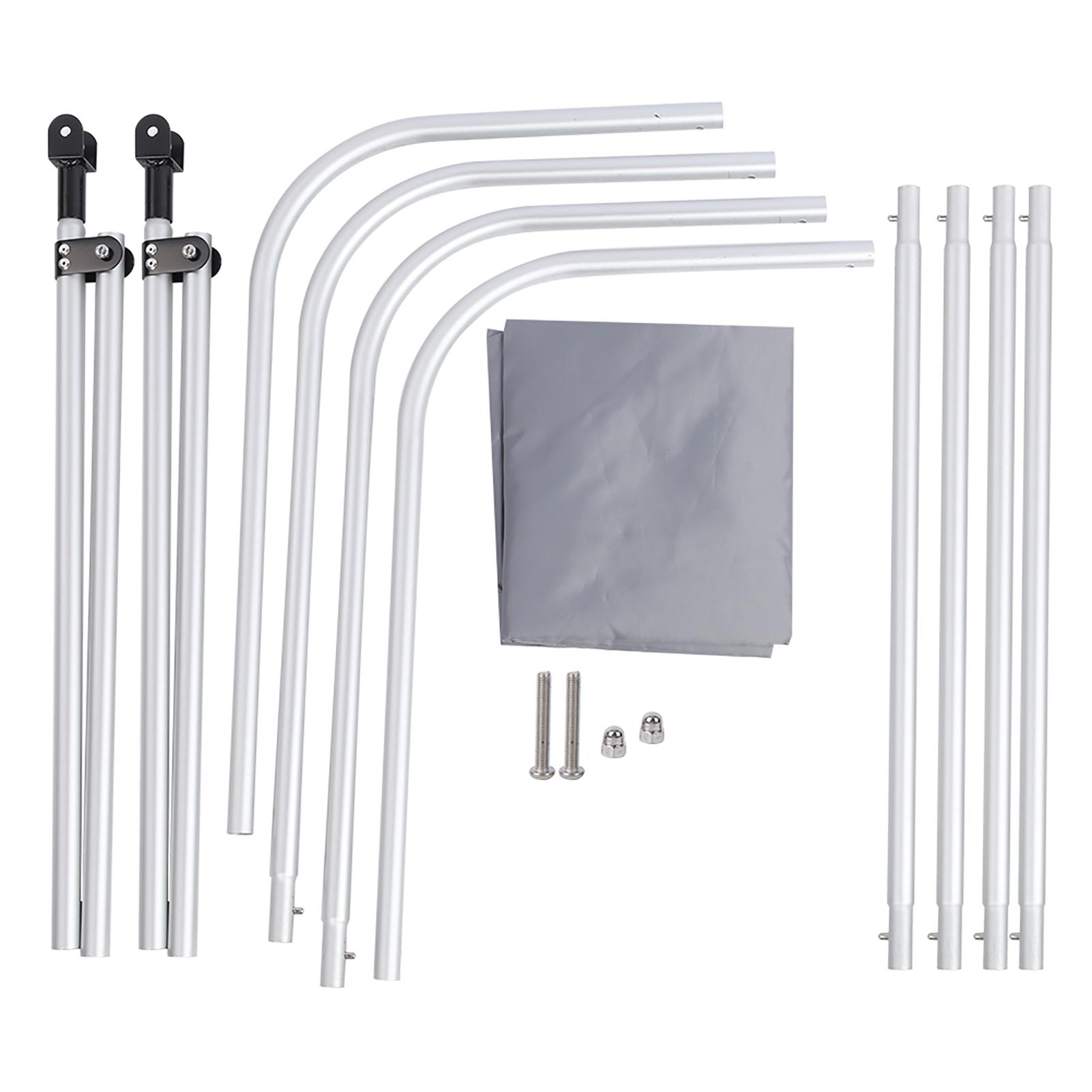 

Алюминиевый сплав стержень 210D покрытый тканью Оксфорд солнцезащитный козырек для надувной лодки каноэ каяк лодка