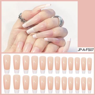 European and American French Long Ballet Armor Wear 24 Pieces Nail Art Patch Fake Nail Finished Nail