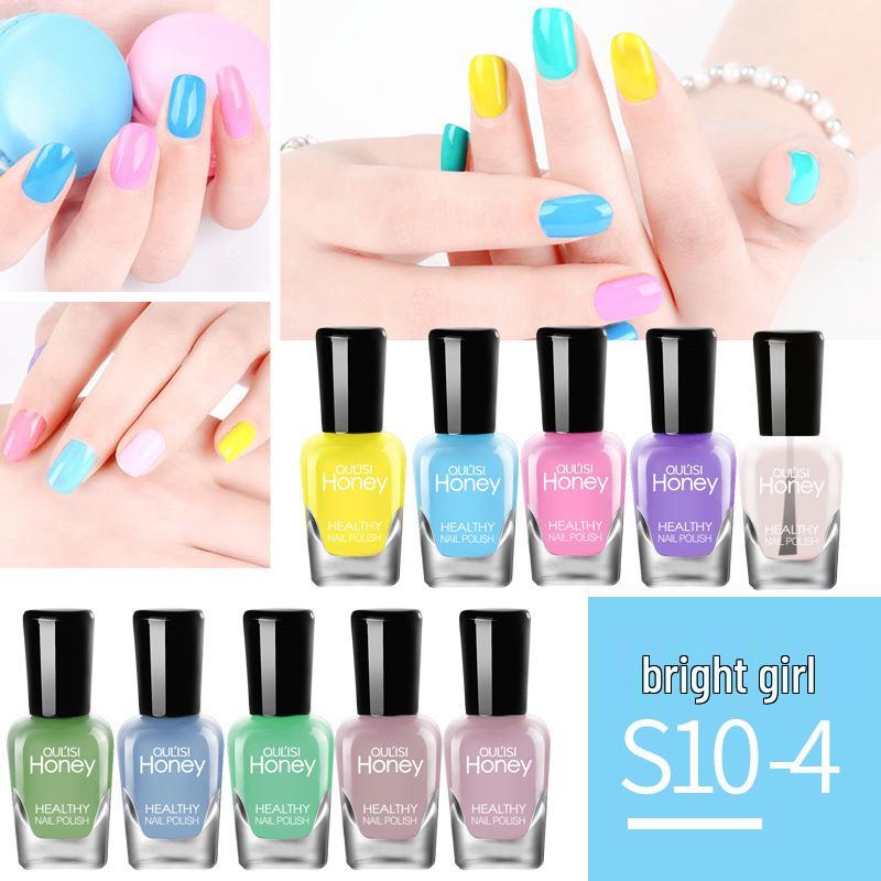 

Набор быстросохнущих отслаивающихся лаков для ногтей на водной основе Ouliss, подходит для начинающих, 10 флаконов по 5 мл Standard