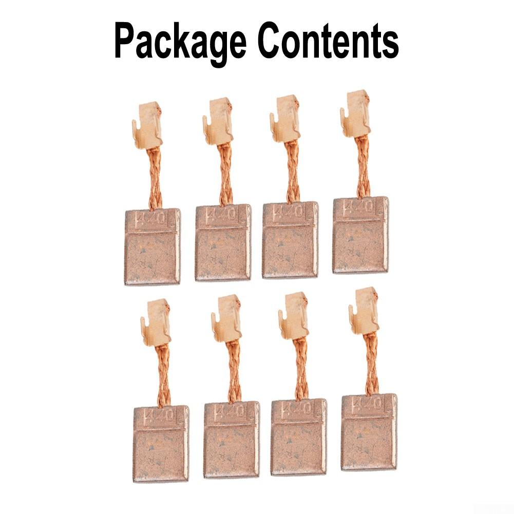 BDF452 BHP454 Carbon Brush For CB-440 BHP458 18V 8pcs