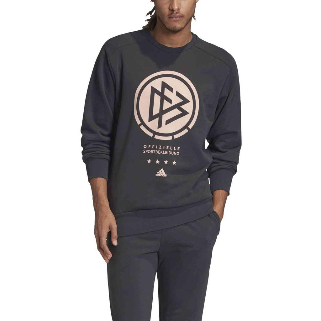 adidas Sweatshirts Men's Black Crew Neck Moderate Regular FI1470