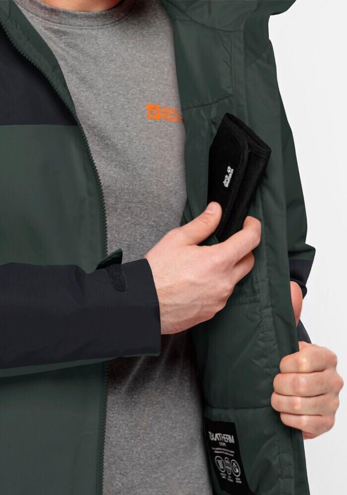 Jacke Jack Wolfskin Jasper Ins Jkt M Jacke Herren schwarz oliv