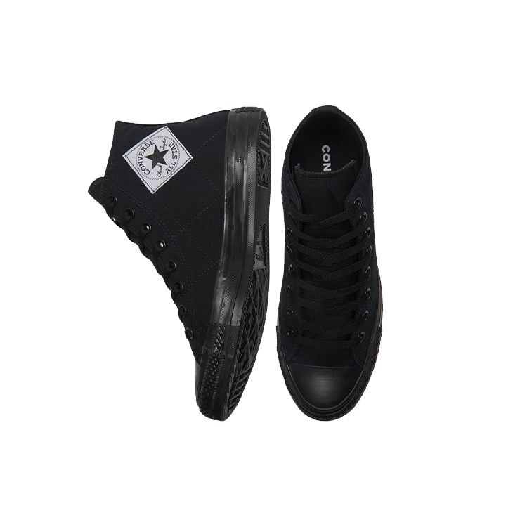 Converse Chuck Taylor All Star Comfortable Versatile High-Top Canvas Shoes Unisex Sneakers Black 169599C