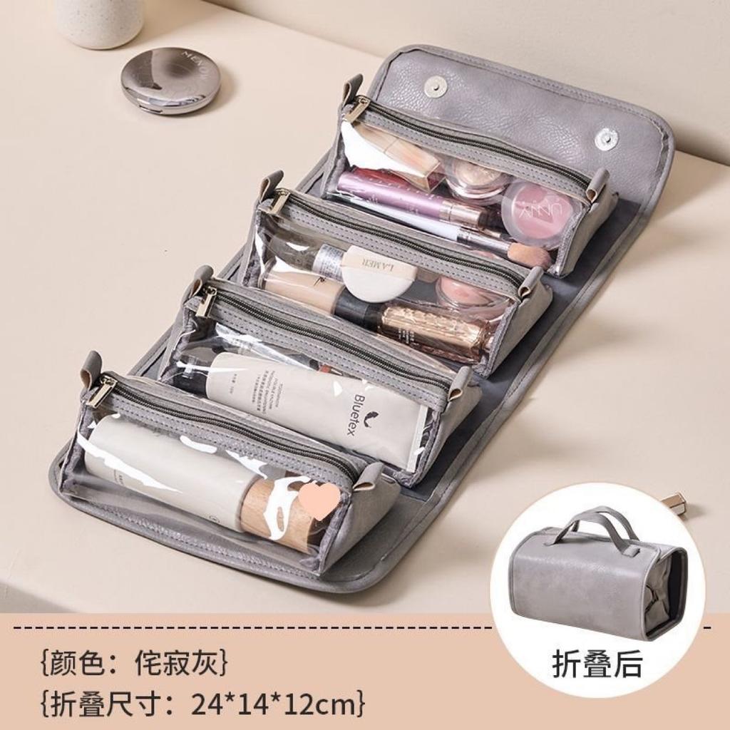 New removable folding cosmetic bag cross-border large-capacity storage bag women portable travel out portable four-in-one