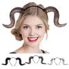 Čelenka s kozími rohy Gotické ďábelské rohy Vlasová obruč Halloweenské převleky Vlasové doplňky na Halloweenskou párty Cosplay události