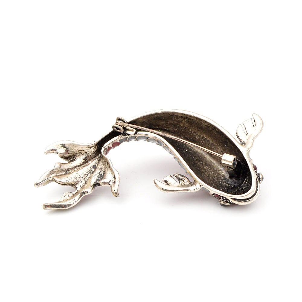 SKEDS Cute Fish Enamel Brooches For Women Kids Large Carp Pins Koi Animal Pin Fashion Girls Jewelry Coat Brooch Accessories Gift