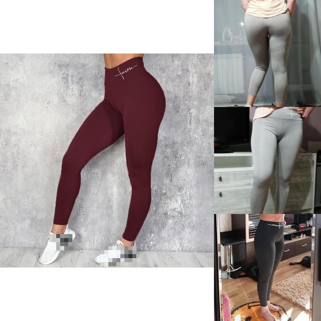 Comfortable High Waisted Faith Printed Leggings For Women With Tummy Control