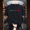 Italian fashion T-shirt men's O-neck short sleeved summer urban casual T-shirt home and outdoor comfortable soft top
